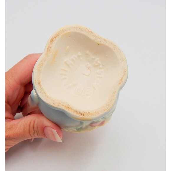 Hull Art Pottery USA Magnolia Ewer Pitcher Vase 14-4 1/2 Pink Yellow Blue - Picture 7 of 7